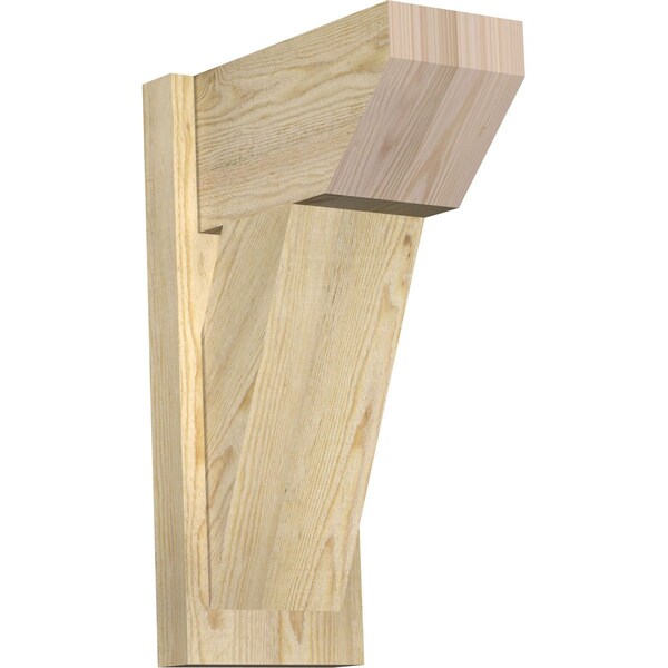 Ekena Millwork Traditional Slat Rough Sawn Outlooker, Douglas Fir, 8"W x 14"D x 22"H OUT08X14X22TRA06RDF - main